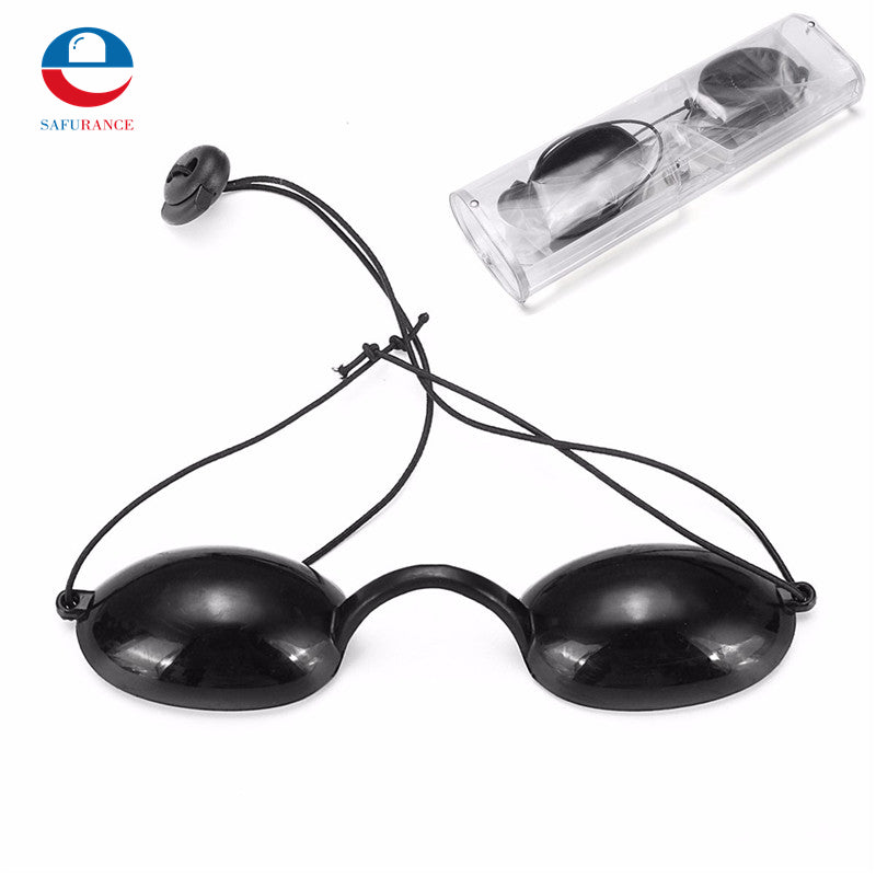 Durable Quality Black Laser Light Protective Eyepatch Safety Glasses Goggles IPL Beauty Clinic Patient New Free Shipping