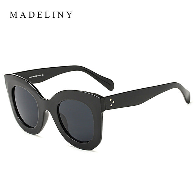 MADELINY New Fashion Cat Eye Sunglasses Women Brand Designer Vintage Gradient Cat Eye Sun Glasses Shades For Women UV400 MA216