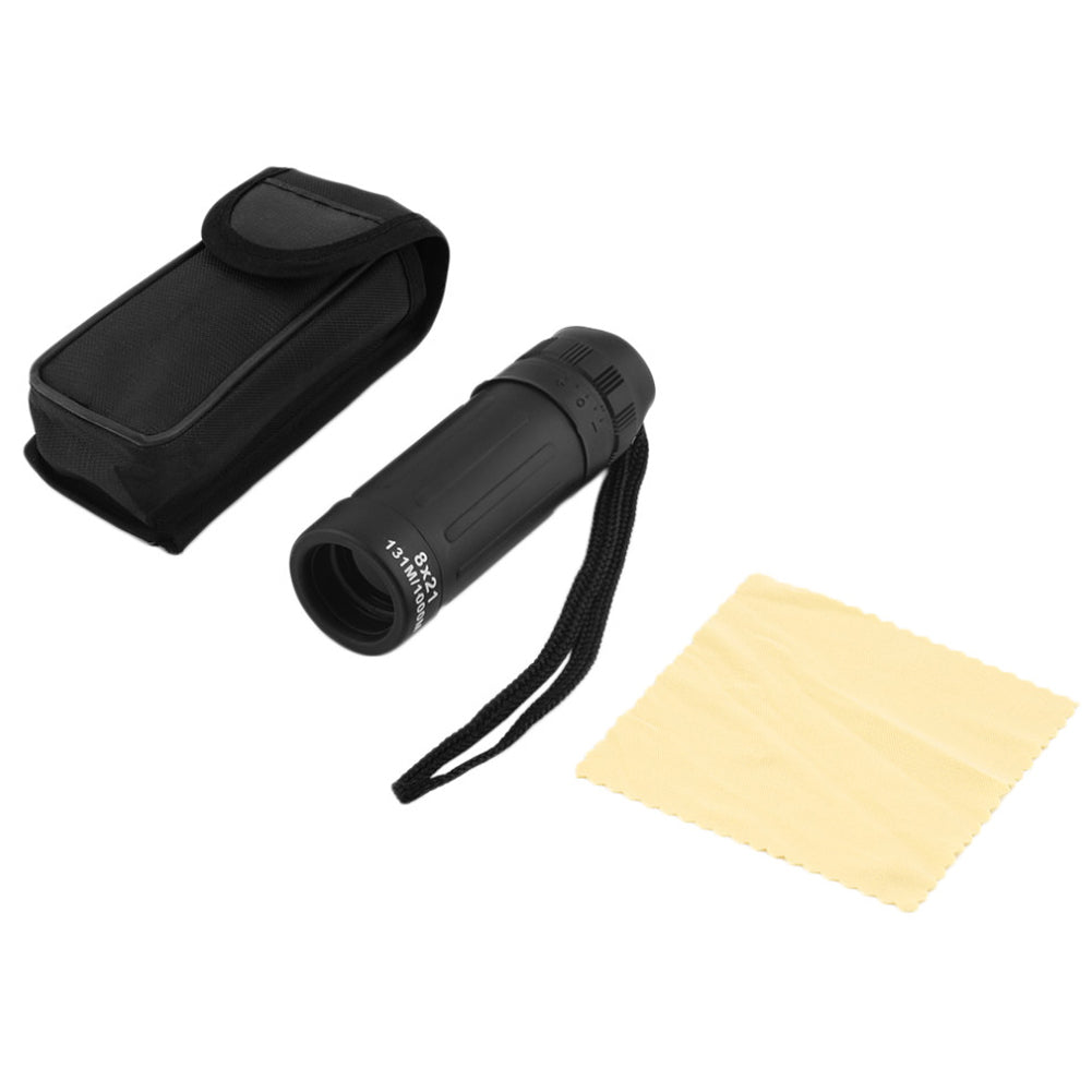 8x21 Travel Mini Monocular Telescope Tourism Scope Outdoor Bird Watching Hunting Binoculars with Objectives Multi-coated Lense