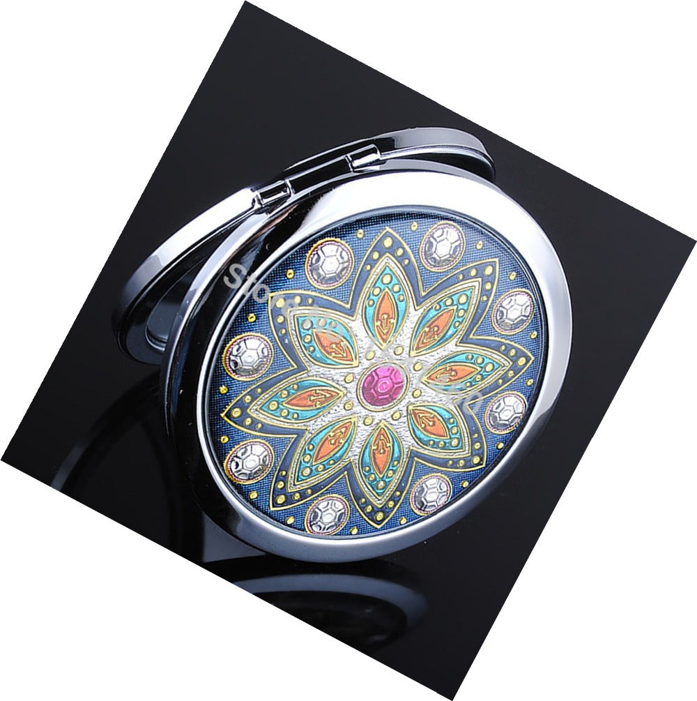 Women Fashion Mini Mirror Makeup,Portable Pocket Cosmetic Mirrors with double faced Wholesale