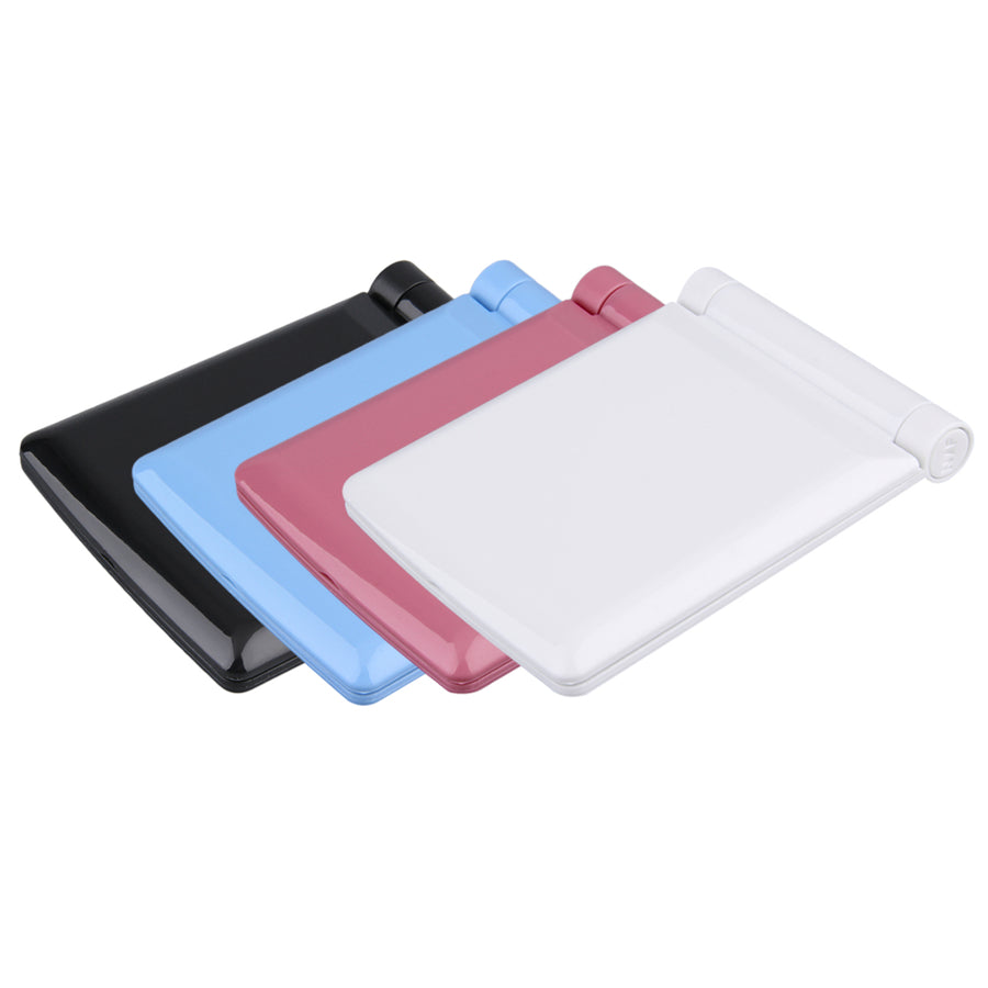 1pc Women Foldable Makeup Mirrors Lady Cosmetic Hand Folding Portable Compact Pocket Mirror 8 LED Lights Lamps Drop Shipping