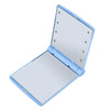 1pc Women Foldable Makeup Mirrors Lady Cosmetic Hand Folding Portable Compact Pocket Mirror 8 LED Lights Lamps Drop Shipping