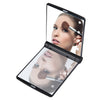 1pc Women Foldable Makeup Mirrors Lady Cosmetic Hand Folding Portable Compact Pocket Mirror 8 LED Lights Lamps Drop Shipping