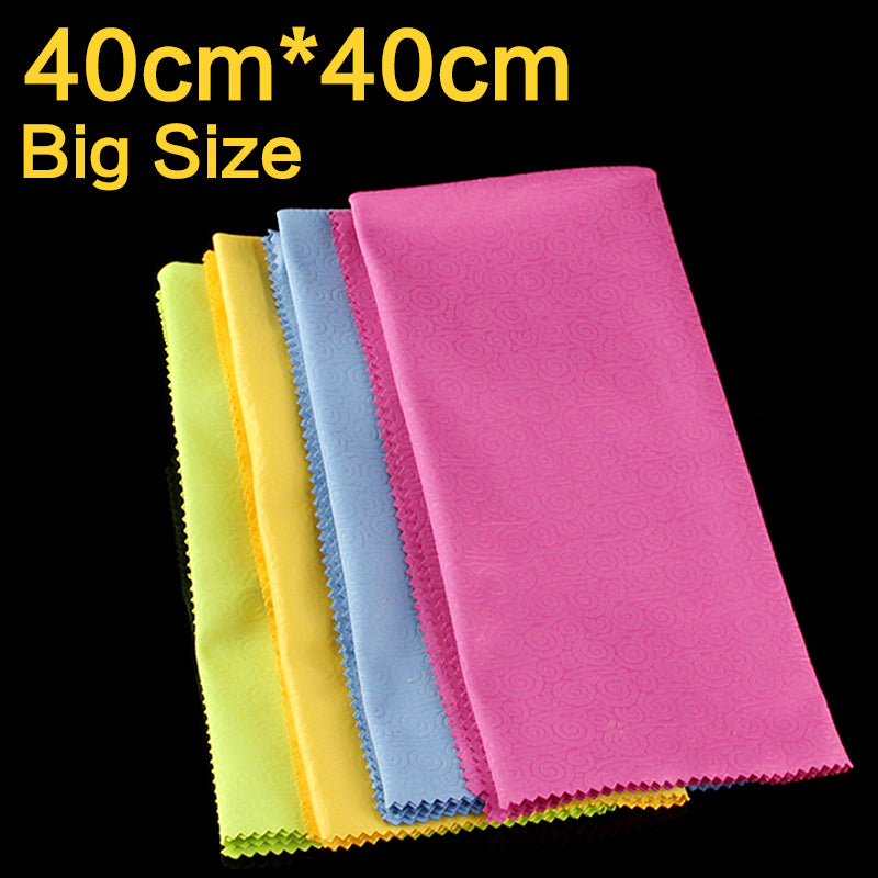 40x40cm Big Size Microfiber Cloth Lens Screen Camera Lenses Glasses Cleaner for Eye Glasses Wipe Sunglasses Duster Jewelry Large