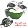 OPT / E light / IPL / Photon Beauty Instrument Black doll safety protective glasses red laser goggles 340-1250nm wide absorption