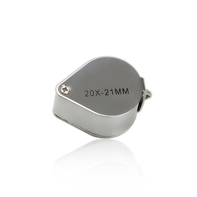 Portable 20 x 21mm Jewelry Magnifying Glass 20X Folding Magnifier Loupe for Jewelry Coins Stamps Antiques