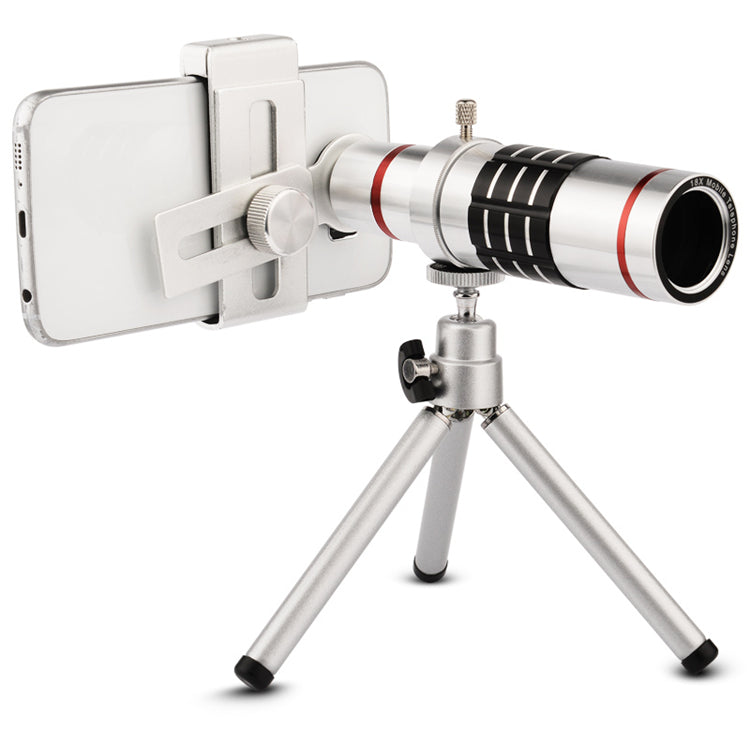 High quality 18x Zoom Optical Telescope Telephoto Lens Kit Phone Camera Lenses With Tripod For iPhone 6 6s 7 8 Plus 5 5s SE 4 4S