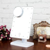 Adjustable 20 LEDs Lighted Makeup Mirror Touch Screen Portable Magnifying Vanity Tabletop Lamp Cosmetic Mirror Make Up Tool