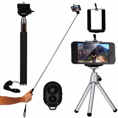 Mini Camera Mobile Phone Lens kit 12X Zoom Telephoto Lenses For iPhone and Android Smartphones Monopod Bluetooth Shutter Tripod