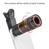 New 8X Zoom Lens Telescope Telephoto Lenses Microscope Fisheye Wide Angle Macro Lens For Smartphone With Tripod Clips Monopod