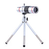 All in 1 18X Telephoto Zoom Lens Fisheye Wide Angle Macro lenses Telescope With Clip Tripod For Smartphone Cell Phone Lentes Kit