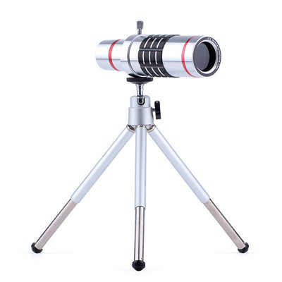 All in 1 18X Telephoto Zoom Lens Fisheye Wide Angle Macro lenses Telescope With Clip Tripod For Smartphone Cell Phone Lentes Kit