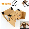 DIY Google Cardboard Virtual Reality Glasses VR Mobile Phone 3D Viewing Glasses for 5.0" Screen Or With Head Mount Strap Belt