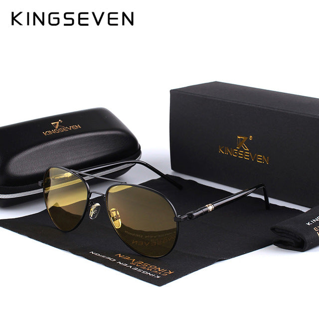 2017 Mens Polarized Night Driving Sunglasses Men Brand Designer Yellow Lens Night Vision Driving Glasses Goggles Reduce Glare
