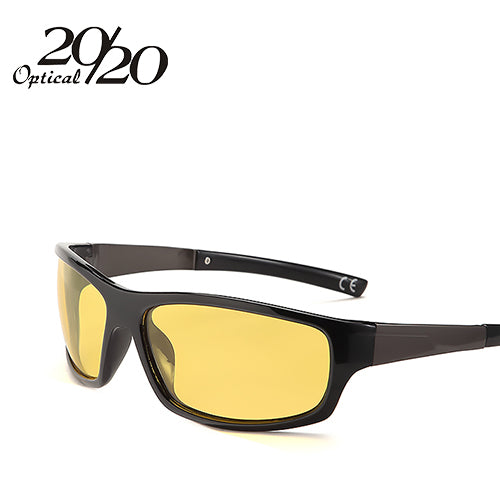 20/20 New Night Vision Sunglasses Men Brand Designer Fashion Polarized Night Driving Enhanced Light anti-glare Glasses PL295