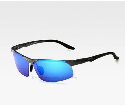 VEITHDIA Aluminum Magnesium Men's Polarized Sun glasses Night Vision Mirror Male Eyewear Sunglasses Goggle Oculos For Men 6502