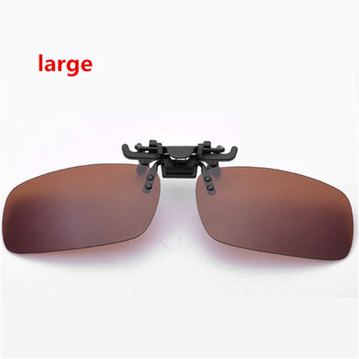 Men Women Retro Flip Up Polarized Sunglasses Clip On Myopia Glasses Kids Day Night Vision Goggles Sun Glasses UV400 Three sizes
