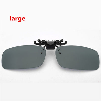Men Women Retro Flip Up Polarized Sunglasses Clip On Myopia Glasses Kids Day Night Vision Goggles Sun Glasses UV400 Three sizes