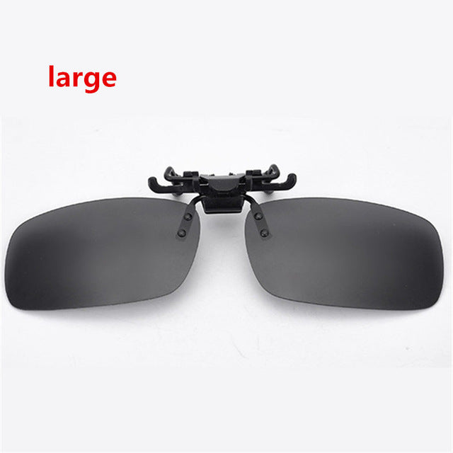 Men Women Retro Flip Up Polarized Sunglasses Clip On Myopia Glasses Kids Day Night Vision Goggles Sun Glasses UV400 Three sizes