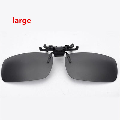 Men Women Retro Flip Up Polarized Sunglasses Clip On Myopia Glasses Kids Day Night Vision Goggles Sun Glasses UV400 Three sizes