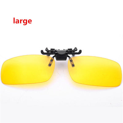 Men Women Retro Flip Up Polarized Sunglasses Clip On Myopia Glasses Kids Day Night Vision Goggles Sun Glasses UV400 Three sizes