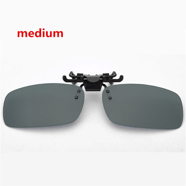 Men Women Retro Flip Up Polarized Sunglasses Clip On Myopia Glasses Kids Day Night Vision Goggles Sun Glasses UV400 Three sizes