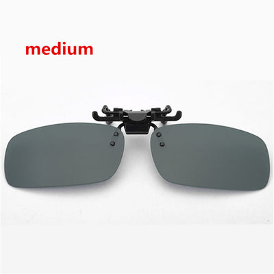 Men Women Retro Flip Up Polarized Sunglasses Clip On Myopia Glasses Kids Day Night Vision Goggles Sun Glasses UV400 Three sizes
