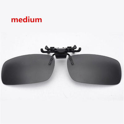 Men Women Retro Flip Up Polarized Sunglasses Clip On Myopia Glasses Kids Day Night Vision Goggles Sun Glasses UV400 Three sizes