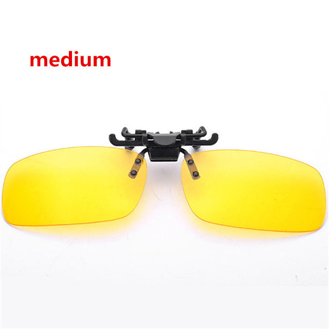 Men Women Retro Flip Up Polarized Sunglasses Clip On Myopia Glasses Kids Day Night Vision Goggles Sun Glasses UV400 Three sizes
