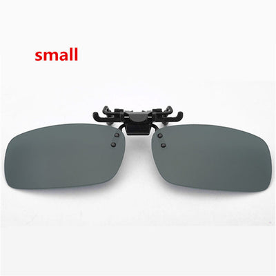 Men Women Retro Flip Up Polarized Sunglasses Clip On Myopia Glasses Kids Day Night Vision Goggles Sun Glasses UV400 Three sizes