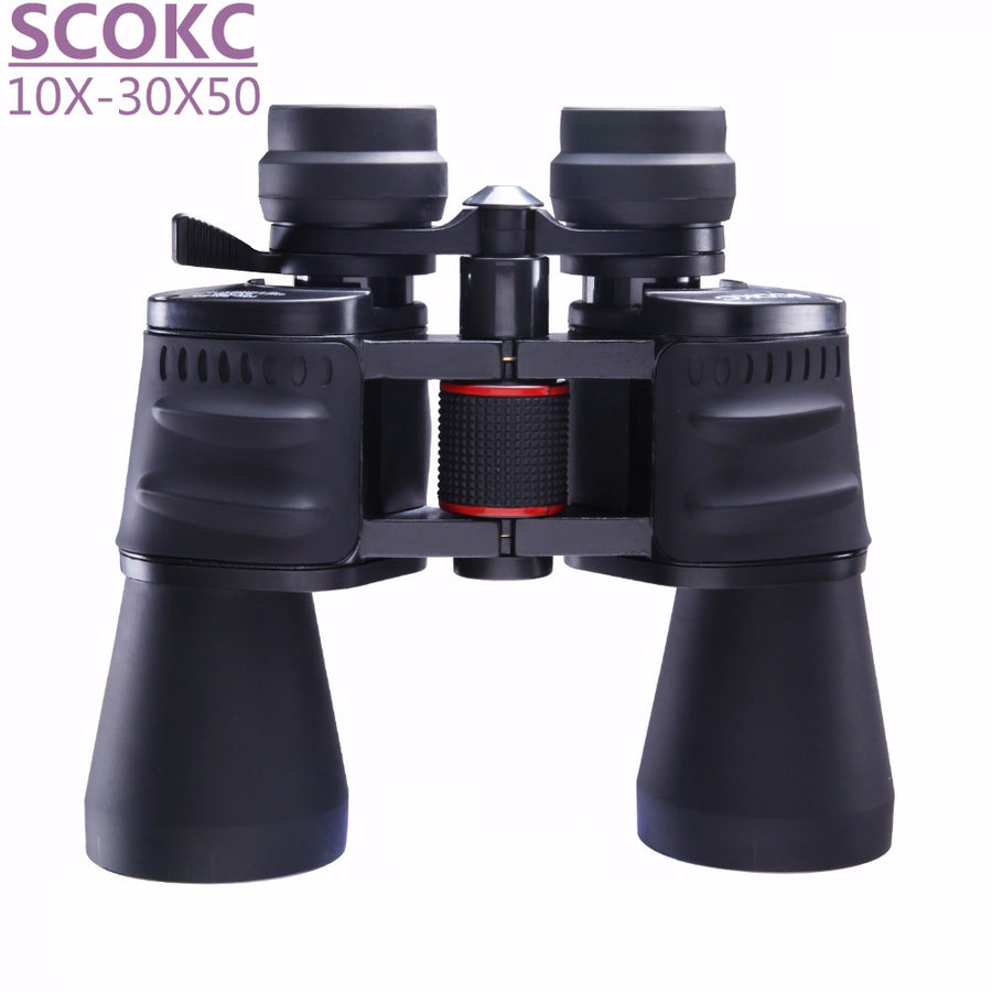 SCOKC 10-30X50 power zoom Binoculars for hunting professional  monocular telescope high quality binoculars telescope