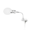 2.5x 90mm 2 LED Lamp Magnifier Clip-on Desk Table Magnifying Glass Loup Durable --M25