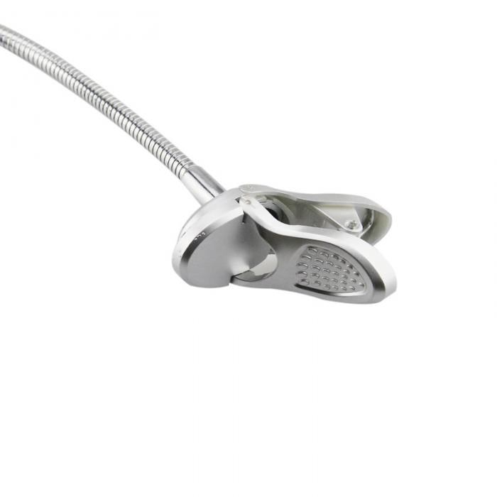 2.5x 90mm 2 LED Lamp Magnifier Clip-on Desk Table Magnifying Glass Loup Durable --M25