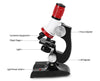 Microscope Kit Lab LED 100X-1200X Home School Educational Toy Gift Biological Microscope For Kids Child