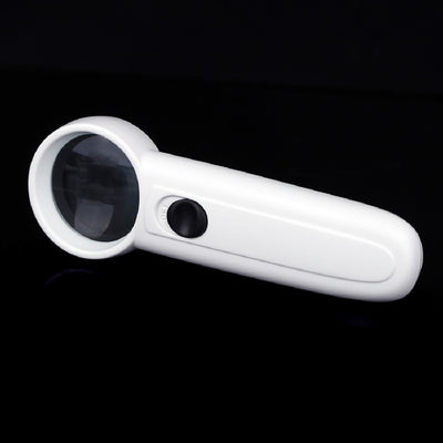 High 1pc Professional 37mm Diameter 15X Magnifier Portable Pocket Handheld Glass Loupe Magnifying Tool With 2 LED Light Lamps