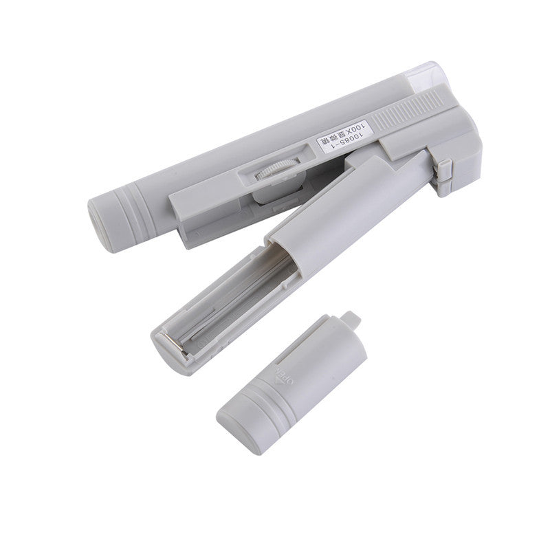 100X Portable Handheld Multifunction Zoom Lens With LED Lighted Pockets Jeweller Jewelry Gem Microscope Magnifier Loupe