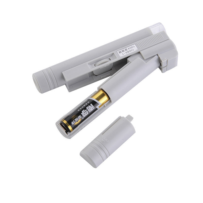 100X Portable Handheld Multifunction Zoom Lens With LED Lighted Pockets Jeweller Jewelry Gem Microscope Magnifier Loupe