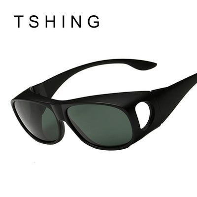 TSHING Polarized Sunglasses Men Outdoor Sport Sun Glasses For Fishing Golfing Hipster Male Retro Night Vision Driving Sunglass