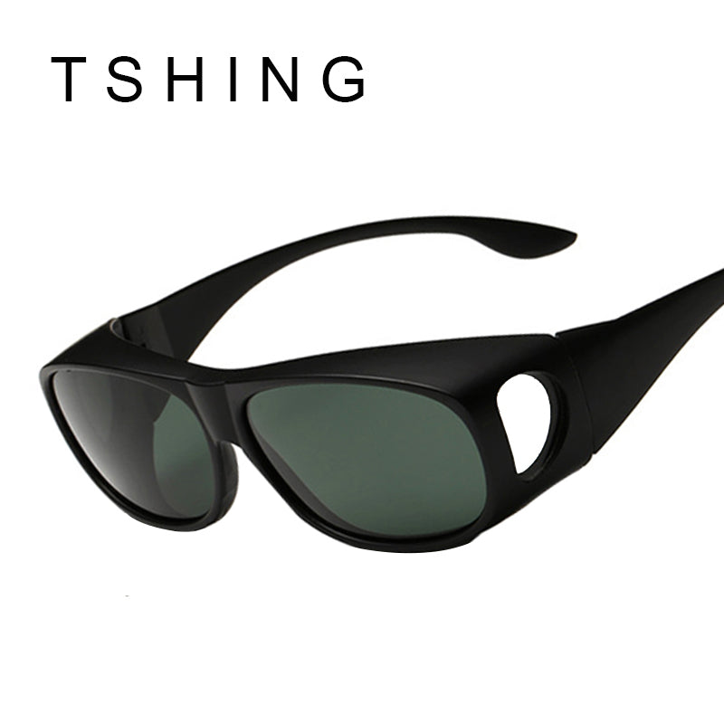 TSHING Polarized Sunglasses Men Outdoor Sport Sun Glasses For Fishing Golfing Hipster Male Retro Night Vision Driving Sunglass