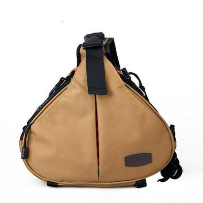 Caden Waterproof Travel Small DSLR Shoulder Camera Bag with Rain Cover Triangle Sling Bag for Sony Nikon Canon Digital Camera K1