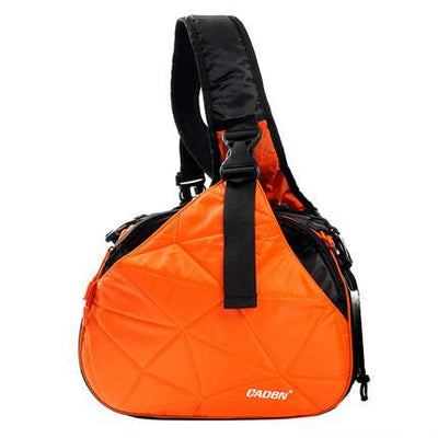 Caden Waterproof Travel Small DSLR Shoulder Camera Bag with Rain Cover Triangle Sling Bag for Sony Nikon Canon Digital Camera K1