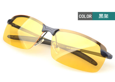 2018 New Yellow Lense Night Vision Driving Glasses Men Polarized Driving Sunglasses Polaroid Goggles Reduce Glare
