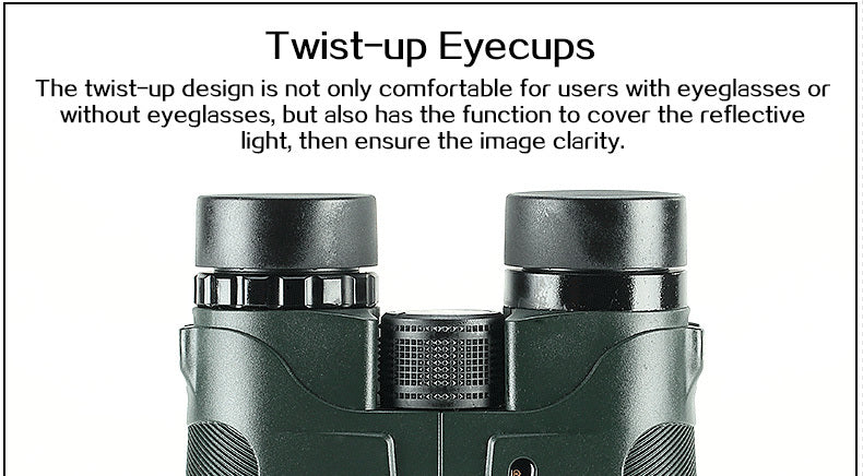 USCAMEL Military HD 10x42 Binoculars Professional Hunting Telescope Zoom High Quality Vision No Infrared Eyepiece Army Green