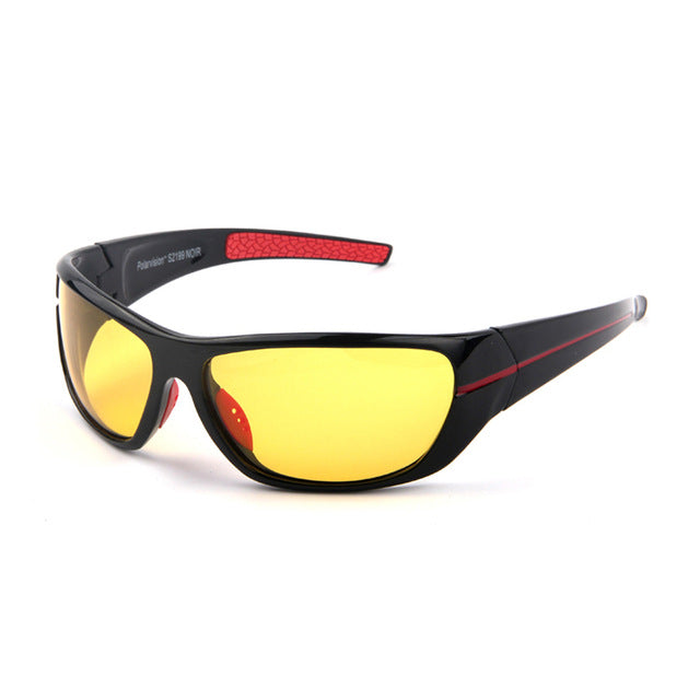 2017 New Night Vision Sunglasses Men Brand Designer Fashion Polarized Night Driving Enhanced Light At Rainy Cloudy Fog Day