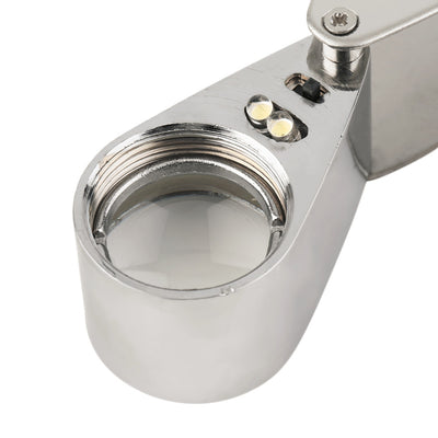 45x21mm Jewelers Eye Loupe Magnifier Magnifying Glass Rotate With LED Light  Worldwide Store