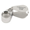 45x21mm Jewelers Eye Loupe Magnifier Magnifying Glass Rotate With LED Light  Worldwide Store