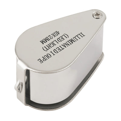 45x21mm Jewelers Eye Loupe Magnifier Magnifying Glass Rotate With LED Light  Worldwide Store