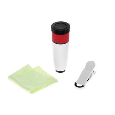EDAL Clip On 12X Telephoto Lens Smart Phone Optical Zoom Telescope Camera Lenses External Smartphone Camera Lens For IPhone