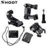 SHOOT Action Camera Accessories Set For GoPro Hero 5 3 4 Xiaomi Yi 4K SJCAM SJ4000 Chest Strap Base Mount Go Pro Helmet Kits