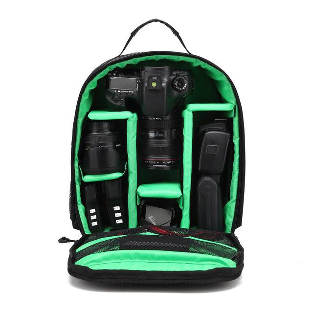 Upgrade Waterproof multi-functional Digital DSLR Camera Video Bag w/ Rain Cover SLR Camera Bag PE Padded for Photographer